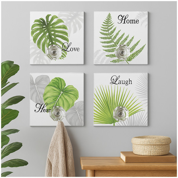 Wandhaken Leaf 4er Set