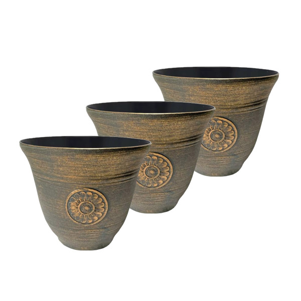 Blumentopfset Nessa, Sonne, 3teilig,