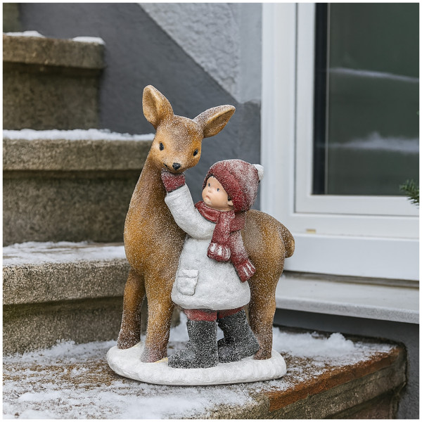Formano mit Reh Winterkind 1 Stück