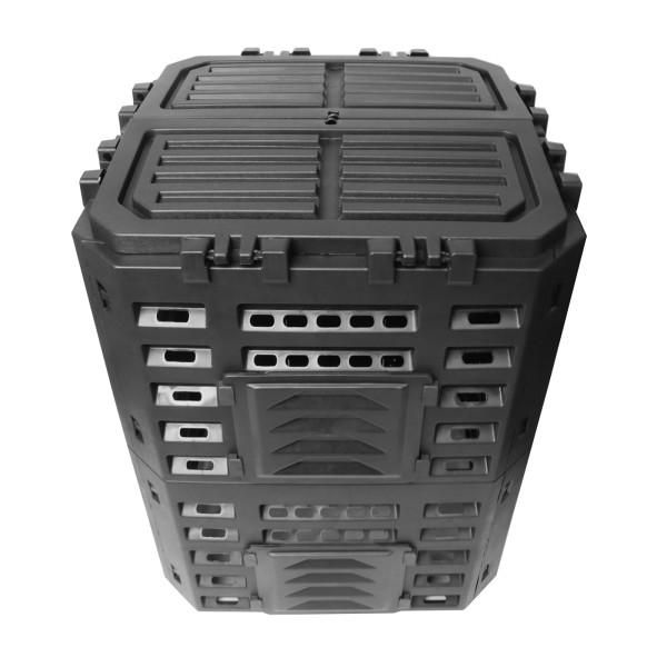 Komposter 320L Carly schwarz / grün PP Plastik