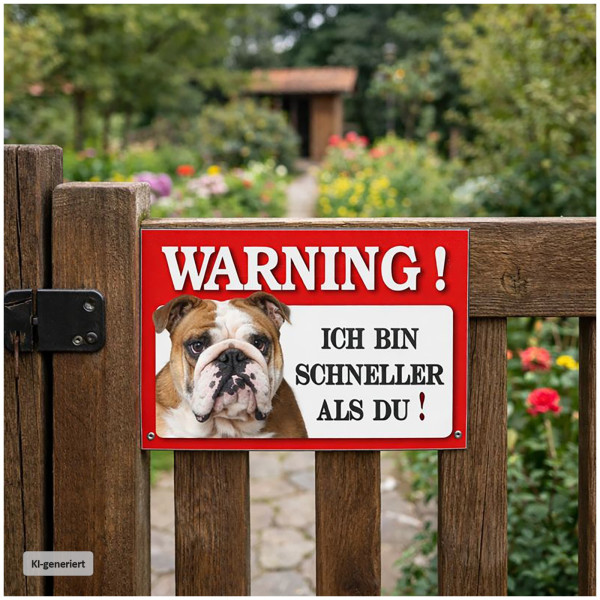 Blechschild Wachhund