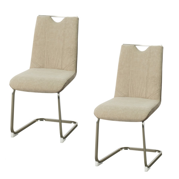 Schwingstuhl Emrys 2er Set taupe