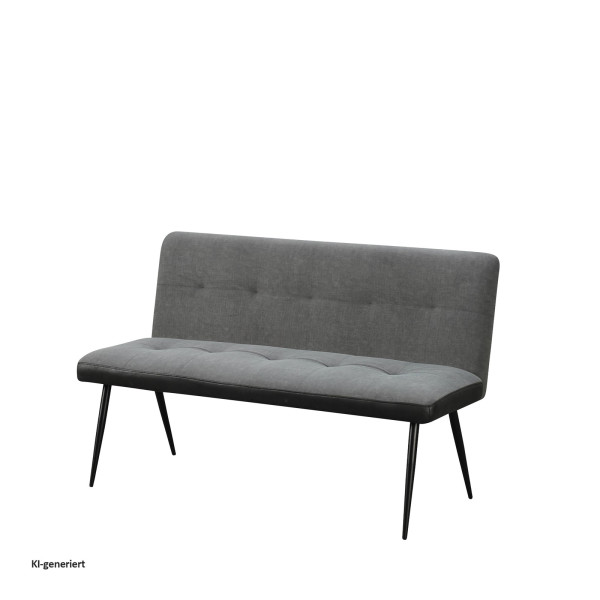 Bank Joschka 3-Sitzer Anthrazit/Grau
