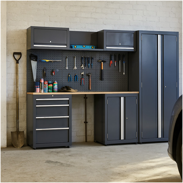 Werkstattwand Havel + Starterset Grau