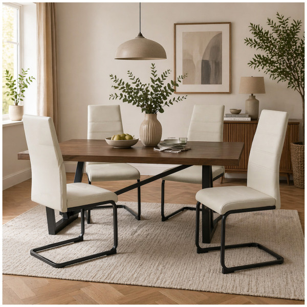 Schwingstuhl SallyP PU Beige