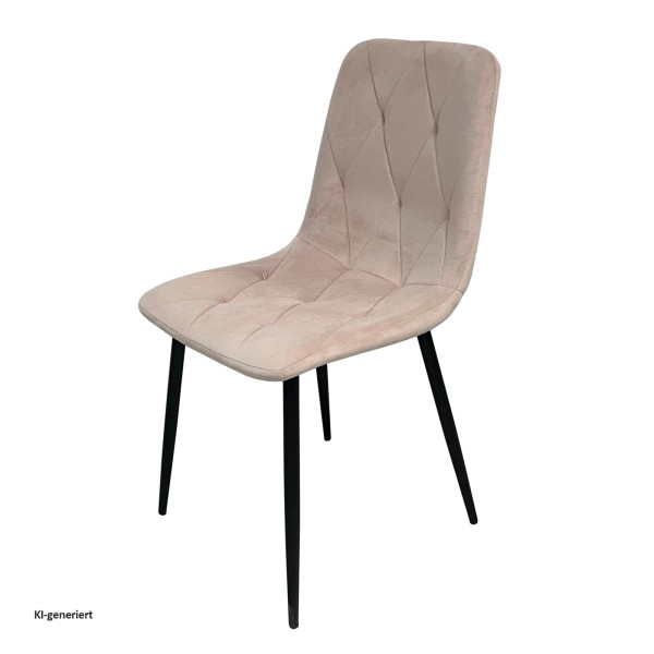 Stuhl Mesa Eco Velvet rosa
