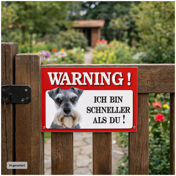 Blechschild Wachhund