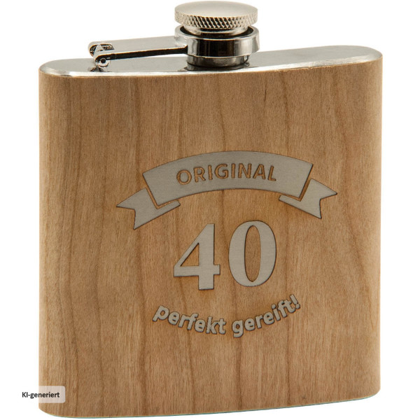 Flachmann "Original 40-perfekt gereift"