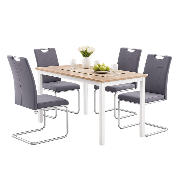 Schwingstuhl KellyC Grau 4er