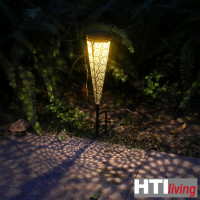 Vorschau: HTI-Living warmweiße Gartenleuchten Solarstecker Luna 2 Stück Metall mit filigranem Mu Vorschau: HTI-Living warmweiße Gartenleuchten Solarstecker Luna 2 Stück Metall mit filigranem Mu