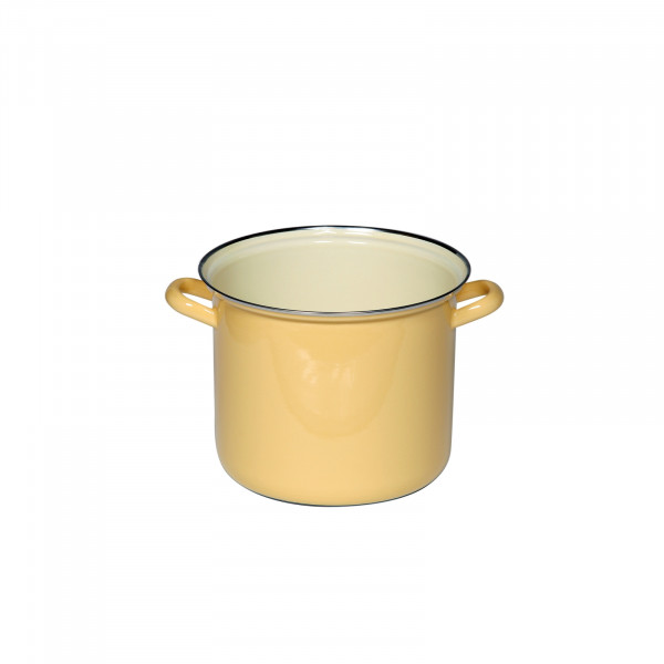 Riess Goldgelb Topf 20 cm mit Chromrand