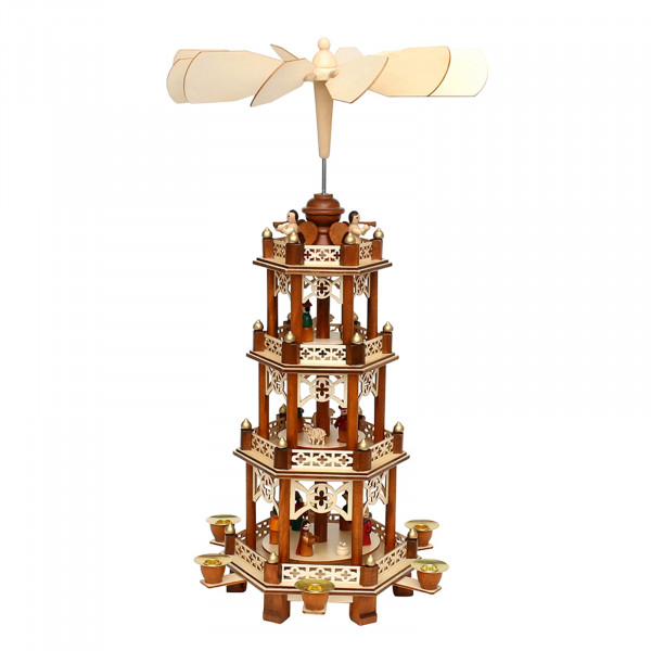 Sigro 4 Etagen Holz Pyramide