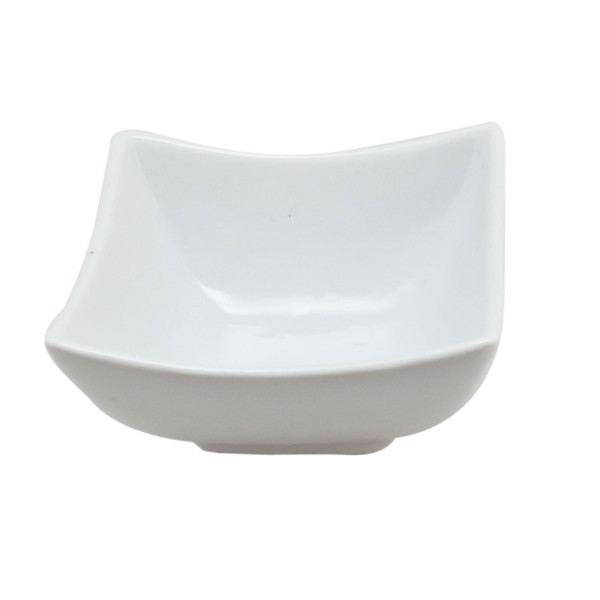 Schale 9,5x9,5x4cm weiß
